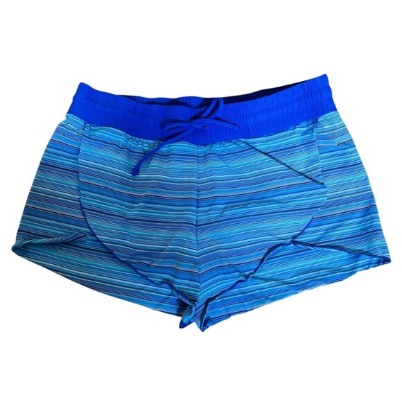 Athleta Small Striped Swim Bottom Short Beach Coastal Cover Up Hiking - Picture 1 of 5